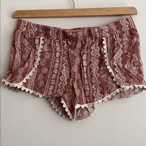 Flowy Dusty Rose Shorts